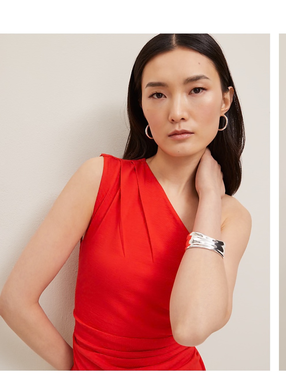 NEW Ann Taylor Ruched One-Shoulder Top
